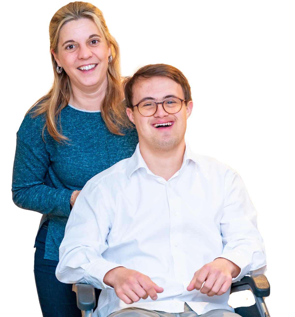 NDIS support worker with participant